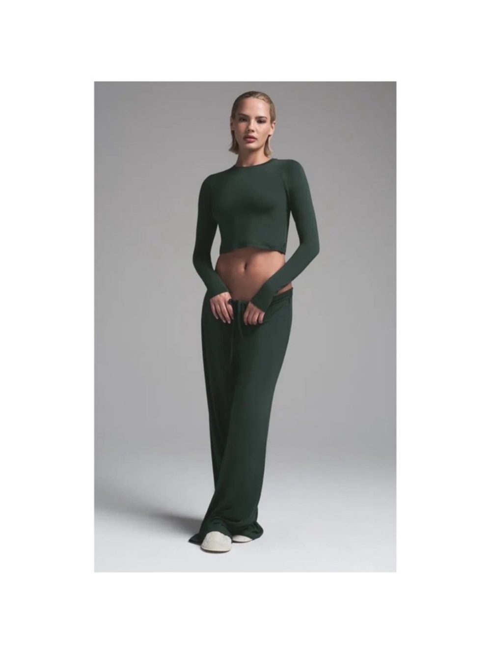 Skims soft lounge Long Sleeve Top in Spruce